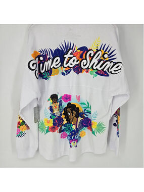 Disney Encanto Spirit Jersey Large Madrigal Family Colorful White NWT